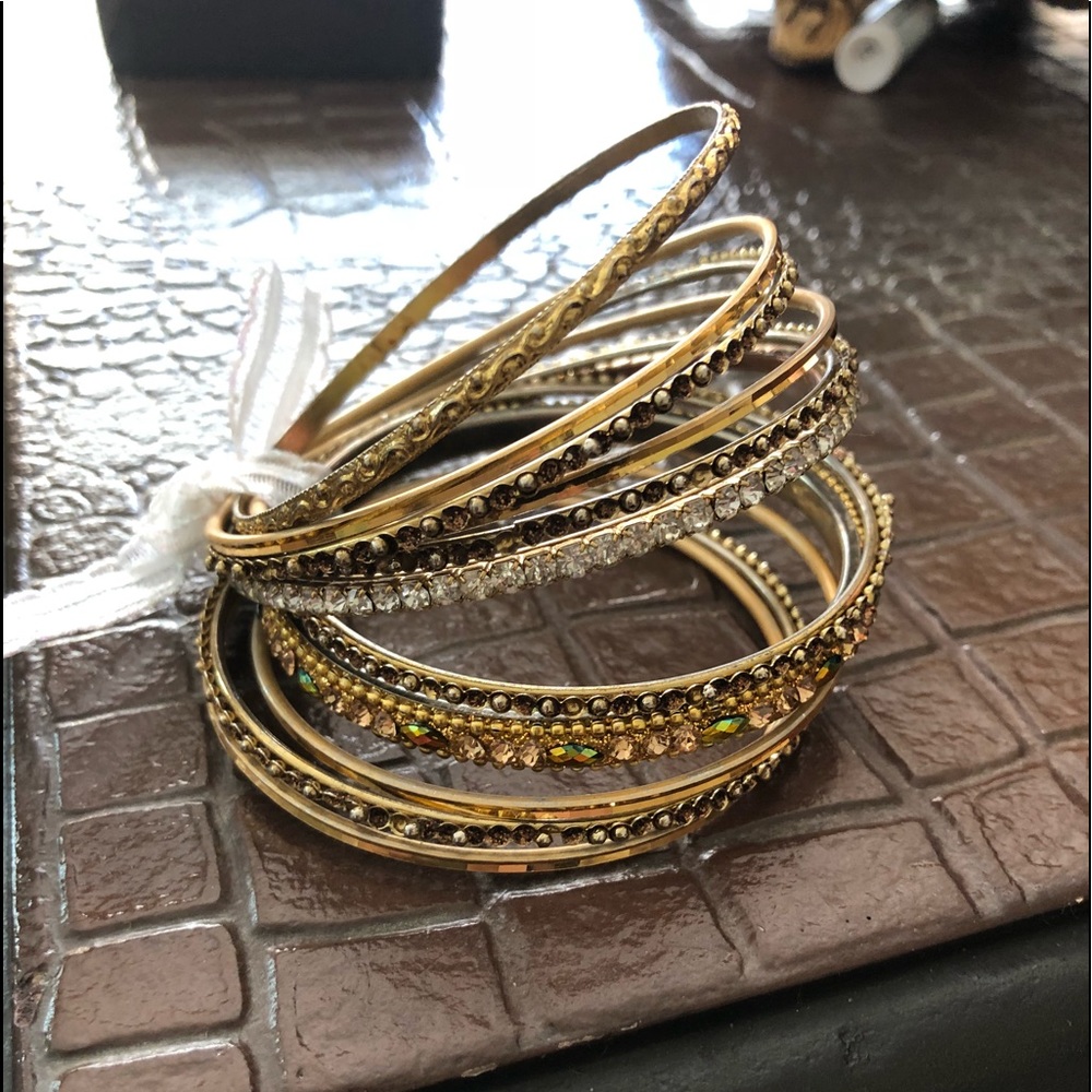 Gold & bronze  Indian bangle bracelets